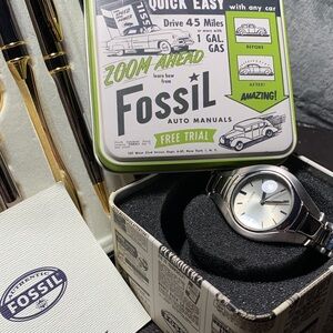 Fossil Sleek Stainless Steel Watch, NWT